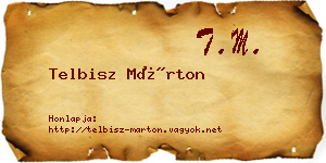 Telbisz Márton névjegykártya